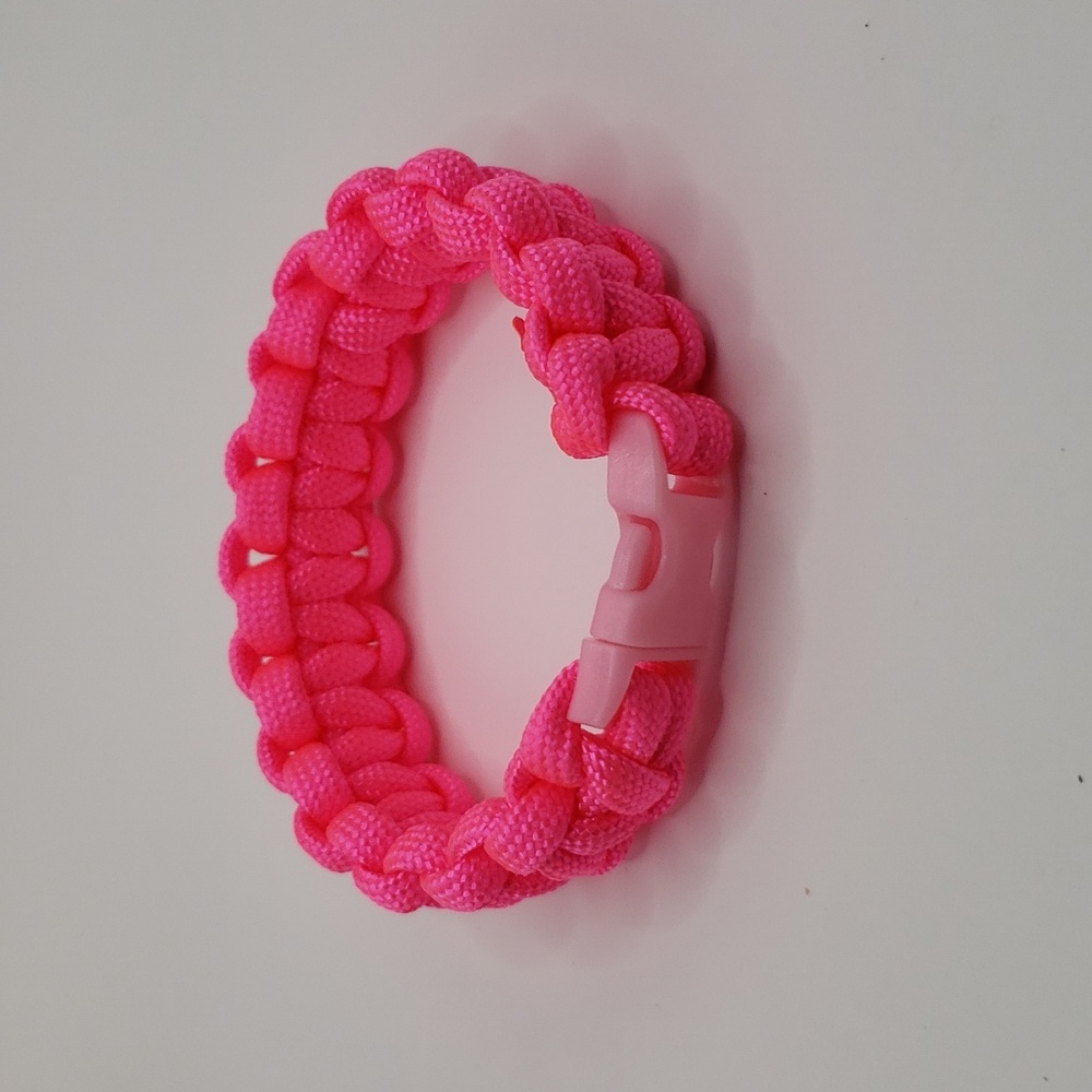 Pink Paracord Bracelet